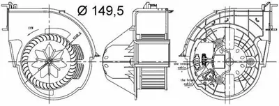 BEHR MAHLE AB 83 000S Kalorıfer Motoru Bmw E70 E71  9245849