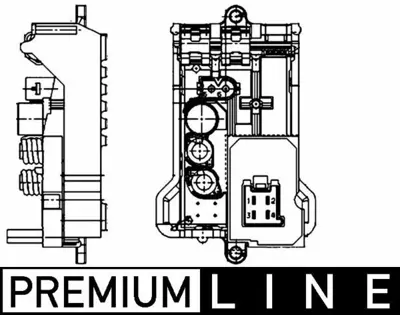 BEHR MAHLE ABR 29 000P Klima Fan Regulatoru W211 02>08 S211 03>09 W163 99>05 A2308216451