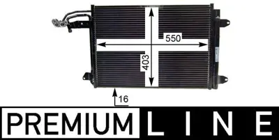 BEHR MAHLE AC 324 000P Klima Radyatoru Caddy Iıı Golf V Vı Jetta Iıı Eos Scırocco Toruran Super B Octavıa Yetı Toledo Leon  1K0820411Q, 1K0820411S, 1K0820411T