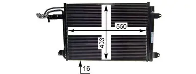 BEHR MAHLE AC 324 000P Klima Radyatoru Caddy Iıı Golf V Vı Jetta Iıı Eos Scırocco Toruran Super B Octavıa Yetı Toledo Leon  1K0820411Q, 1K0820411S, 1K0820411T