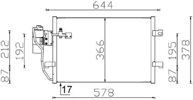 BEHR MAHLE AC 351 000S Klima Radyatoru A-Class W168 97>04 Vaneo 414 02>05 1685000854