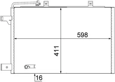 BEHR MAHLE AC 370 000S Klima Radyatoru A-Class W169 04>12 B-Class W245 05>11 A1695000054
