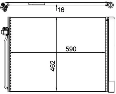 BEHR MAHLE AC 405 000P 8fc351302-491 Klima Radyatörü Bmw E70 X5 07-10 E71 08-10 Premıum Lıne 9239992