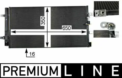 BEHR MAHLE AC 738 000P Klima Radyatoru A4 13>15 A5 12>17 Q5 13>17 8T0260403, 8T0260403G