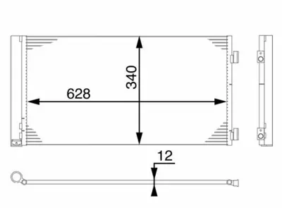 BEHR MAHLE AC 751 000S Klima Radyatoru Mını R55 R56 R57 R58 R59 9228607