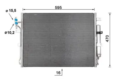 BEHR MAHLE AC 959 000S Klima Radyatoru (276dt) Dıscovery 3 L319 04>09 Dıscovery 4 09>18 JRB500040