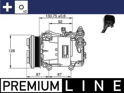 BEHR MAHLE ACP 54 000P 8fk351113-451 Klima Kompresörü Focus Iı 1.6 Tdci 04 Cmax 1.6 Tdci 07 V50 1.6d-2.0d-2.4 Tdi-2.4 Ds 05 8603685, BP8F61450E, RM3M5H19D629KG