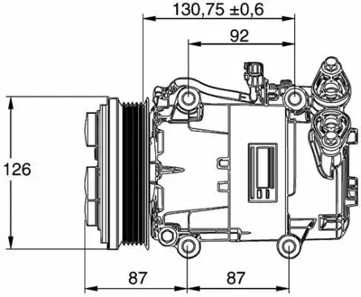 BEHR MAHLE ACP 54 000P 8fk351113-451 Klima Kompresörü Focus Iı 1.6 Tdci 04 Cmax 1.6 Tdci 07 V50 1.6d-2.0d-2.4 Tdi-2.4 Ds 05 8603685, BP8F61450E, RM3M5H19D629KG