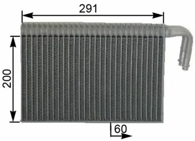 BEHR MAHLE AE86000S Evaporatör E-39-53(Ae86000s) 515131, 64116913423, 64118363782, 64118372772, 64118384251, 64118385560, 64119135744, 6913423, 70230025, 70230030