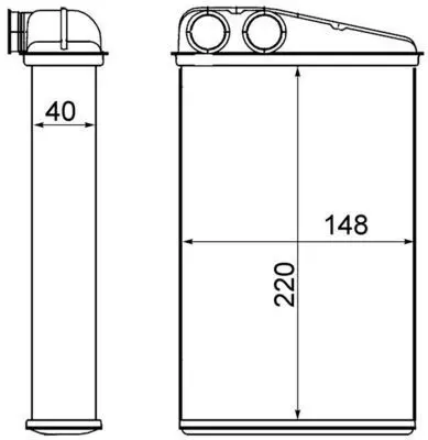 BEHR MAHLE AH 17 000S Kalorıfer Radyatoru Megane Iı Scenıc Iı Grand Scenıc Iı 1,4 - 1,6 - 1,5dcı - 2,0 02> 7701207712