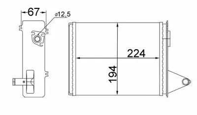 BEHR MAHLE AH 214 000S Kalorıfer Radyatörü 7078698