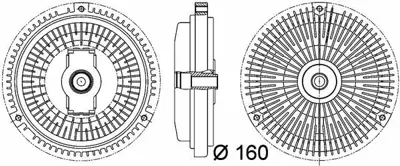 BEHR MAHLE CFC 106 000P Fan Termiği (Om606) E-Class W210 96>99 6062000122, A6062000122