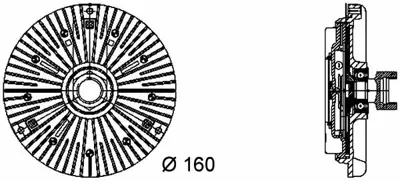 BEHR MAHLE CFC 49 000P Fan Termiği Premıum Lıne Bmw E39 E46 E53 E65 M47 M57 N M67 11522249216