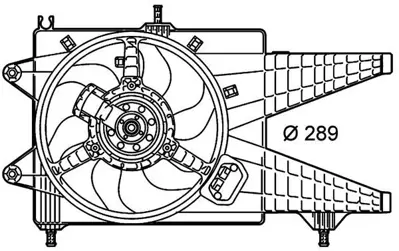 BEHR MAHLE CFF 156 000P Radiator/Condenser Fan Fıat Punto Fl03 1.3 Jtd 51760613
