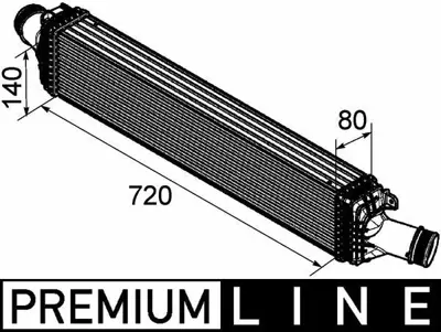 BEHR MAHLE CI 169 000P 8ml376746-181 Turbo Radyatörü Intercooler Audı A4-A5-A6-A7-A8-Q5 2.7tdı-3.0tdı 08 720x134x76 Al-Pl-B 8K0145805E