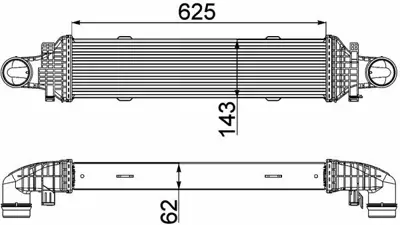 BEHR MAHLE CI 357 000P Turbosarj Radyatoru X204 08>15 W204 07>14 S204 07>14 C204 11> C218 11>17 W212 09>15 C207 09>16 A2045000200