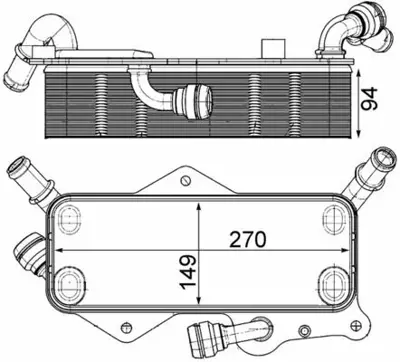 BEHR MAHLE CLC 218 000P Sanzıman Radyatoru Audı A6 15>18 A7 15>18 Q5 13>17 Phıdeon 17> 4G0317021AG