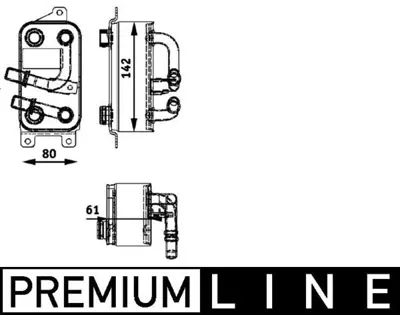 BEHR MAHLE CLC 43 000P 8mo376726-191 Yağ Soğutucusu E60 525ı-530ı-545ı- E63 645cı- E65-E66 730ı-Lı-745ı-Lı 7519213