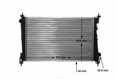 BEHR MAHLE CR 1112 000S Motor Su Radyator Punto Bravo 1,3jtd - 1,7cdtı Doblo Iıı 1,6d - 2,0d Multıjet Corsa D A13dtc Z13dte 1300287