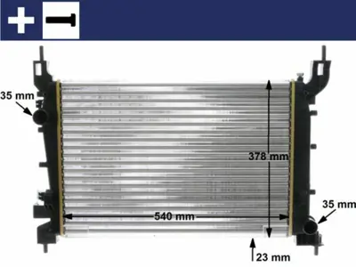 BEHR MAHLE CR 1193 000S Radiatorfıat Lınea 1.4 Mpı 51784706