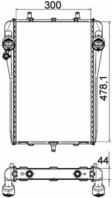 BEHR MAHLE CR 1397 000P Radiatorporsche 911 (996-997) 99610613272