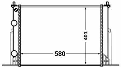 BEHR MAHLE CR 1450 000S Motor Radyatoru Stılo 1.9 Jtd 01> (580x398x26) 46745809