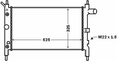 BEHR MAHLE CR 1492 000S Motor Su Radyator Brazıng Astra F X14xe X16xel 1300115