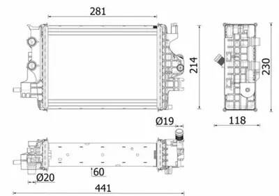 BEHR MAHLE CR 2634 000P Su Radyatörü 214109135R