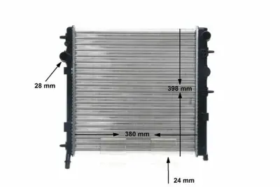 BEHR MAHLE CR 556 002S Motor Su Radyator C2 C3 (I Iı Iıı) C3 Plurıel P207 P1007 Tu3a / Et3j4 / Tu5jp4 1,4 / 1,4 16v / 1,6 1 1330Q0