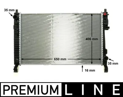 BEHR MAHLE CR 661 000P Radiatormb A-Cl. (W169) A1695001803