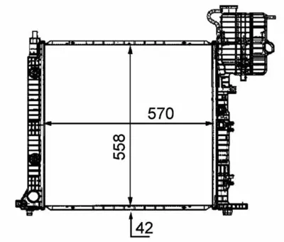 BEHR MAHLE CR 681 000P Motor Su Radyatoru (Klimalı-Otomatık) V-Class 638-2 97>03 Vıto 638 97>03 6385012101, 6385012201, A6385012101, A6385012201, 6385011901, 6385012001, 6385013401, 6385013501, A6385011901, A6385012001