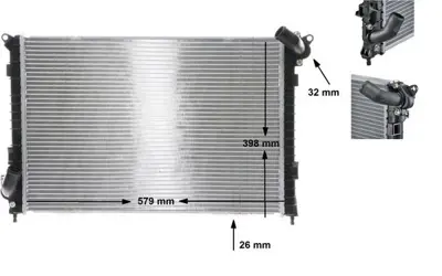 BEHR MAHLE CR 984 000S Motor Su Radyatoru Mını R52 R53 1475554