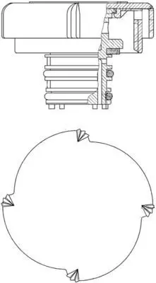 BEHR MAHLE CRB 21 000P Radyator Kapağı 1.4 Bar Bmw E30 E34 E36 E38 E39 E46 E60 E65 E83 E53 Land Rover Iv Dıscovery 1-2 17111742232PCD000070