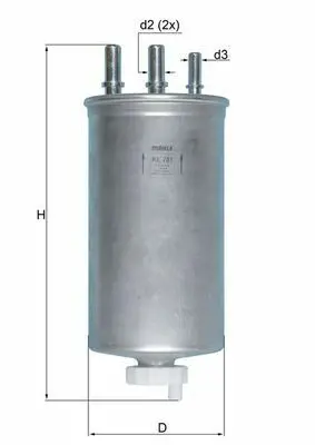 BEHR MAHLE KL 781 Yakit Filtresi Duster Logan Sandero 1.5dci K9k 8200813237