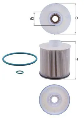 BEHR MAHLE KX486D Yakıt Filitresi 164001458R, 164009757R, 164009757RSK1, 164033052R, 72438661, 72466452