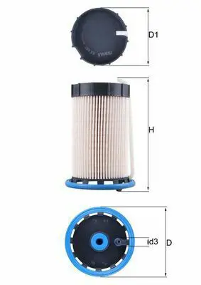 BEHR MAHLE KX 592 Yakıt Filitresi 7N0127177, 7N0127177B, 77368556, 7N0127400D, 7N0127400, 7N0127177A, 7N0127400E, 7N0127400A, 7N0127177C