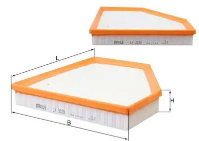 BEHR MAHLE LX3320 Hava Filitresi Bmw F20 F30 F21 F22 F23 Lcı B48 13718605164, 8605164, LX3320