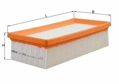 BEHR MAHLE LX 3456 Hava Filtresi Air Filter Element 9674725580, 9826454780