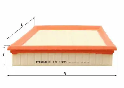 BEHR MAHLE LX4335 Hava Filitresi (Sol) Aj20d4 Range Rover Velar L560 17> Jaguar F-Pace X761 17> Xe X760 15>  GX739601BA