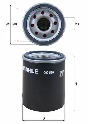 BEHR MAHLE OC602 Yag Filitresi Range Rover Sport I L320 05>10 Range Rover Iıı (L322 05>12 S-Type Iı (X200 02>07 Xf I ( C2N3587