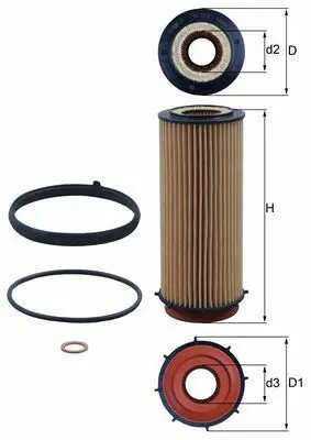 BEHR MAHLE OX560D Yağ Filtresi Bmw E90 E91 E92 F07 F10 F18 F11 F01 F02 F03 F04 E70 E71 E72 Dizel 11427808443