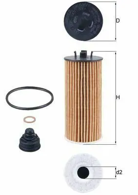 BEHR MAHLE OX815/1D Yag Filitresi BMW B37 B48 B38 F45 F46 F48 F39 I8 Mını F54 F55 F56 F57 F60 11428570590
