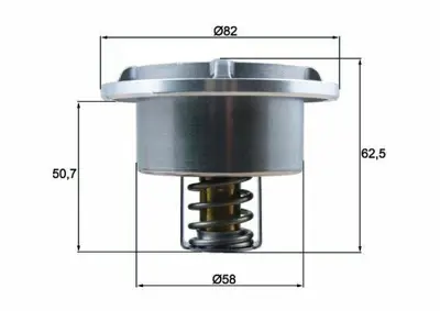 BEHR MAHLE THD686 Termostat  86°c Renault Trucks, Volvo Deutz-Fahr Mıdlum Dxı-Deutz 21705453, 7421705453