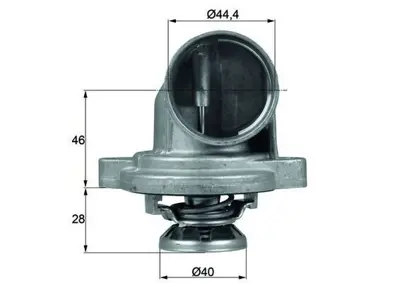 BEHR MAHLE TI2380 Termostat 80 °c (Om601) V-Class 638-2 96>03 Vıto 638 96>03 6012030075