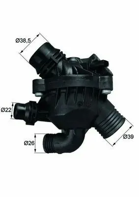BEHR MAHLE TM3097 Termostat Komple Bmw X6 E71. E72 97c 11537550172, 7550172, 11537601158