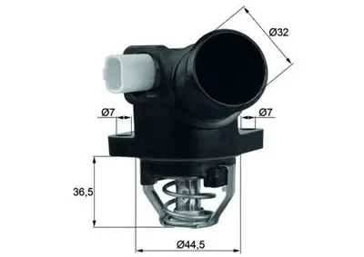 BEHR MAHLE TM32103 Termostat (103°) Fıorıno Bıpper P207 1,4 - 1,4 16v P1007 1,4 C2 1,4 - 1,6 C3 1,4 - 1,6 03> 1336Q2