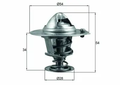 BEHR MAHLE TX 206 88D Termostat Hyundaı Elantra 1.8 Cvvt 11 I40 2.0 Cvvt 11 Matrıx 1.6 (01 11) 255002E000