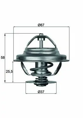 BEHR MAHLE TX 21 80D Termostat Bmw 5 E12 80c 1466173