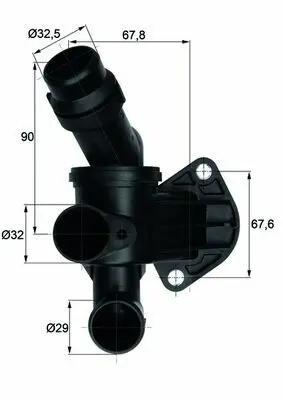 BEHR MAHLE TI 7 87 Termostat Komple A4 Avant 05>08 A6 Avant 05>11 Exeo 09>14 87° Bwe Bul Bgb Bwt 06D121111G