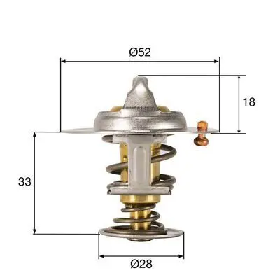 BEHR MAHLE TX32792D Termostat CM5G9K478GA